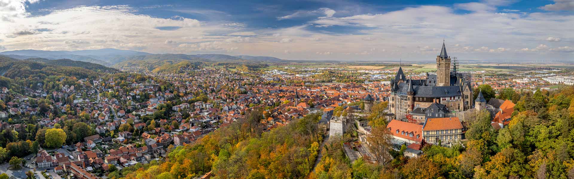 Panorama Wernigerode Blick auf Wernigerode im Harz